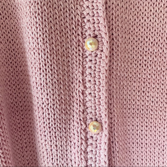 Vintage 1980’s Custom Knit Pink Two Piece Sweater and Skirt Set - Picture 9 of 15